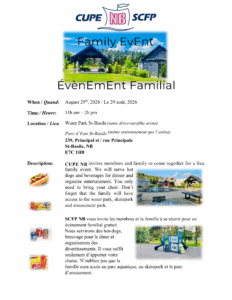 Évènement Familial SCFP @ Parc d’Eau St-Basile